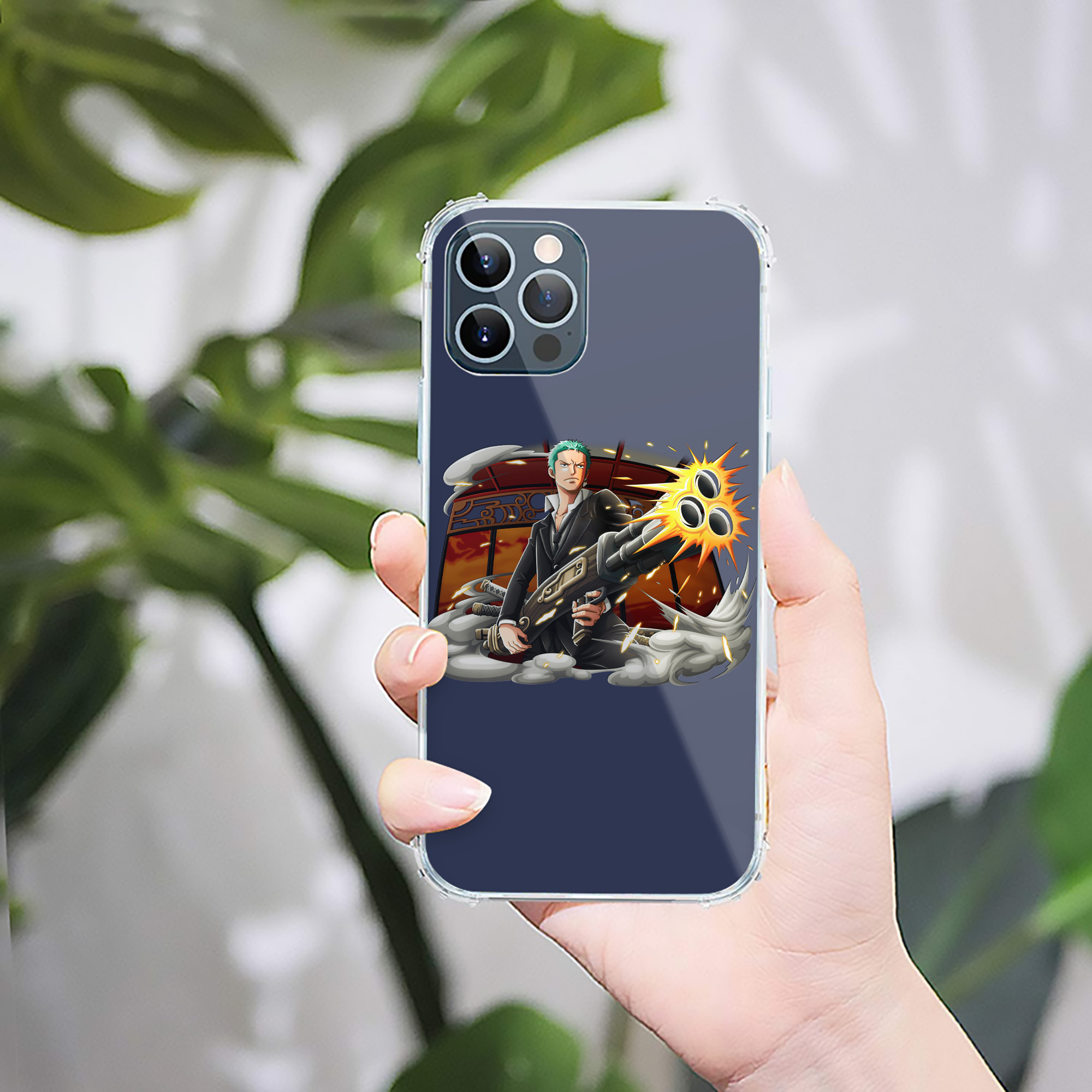 （画像用） ワンピース ロロノア・ゾロ ONE PIECE Roronoa Zoro 【iPhone 12シリーズ対応】透明スマホケース（クリアソフトケース）